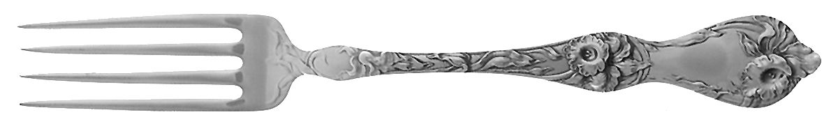 Les Cinq Fleurs (Sterling, Newer) Fork by Reed & Barton-1