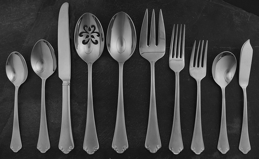 Ashland Matte (Stainless) 45 Piece Starter Set by Reed & Barton-1