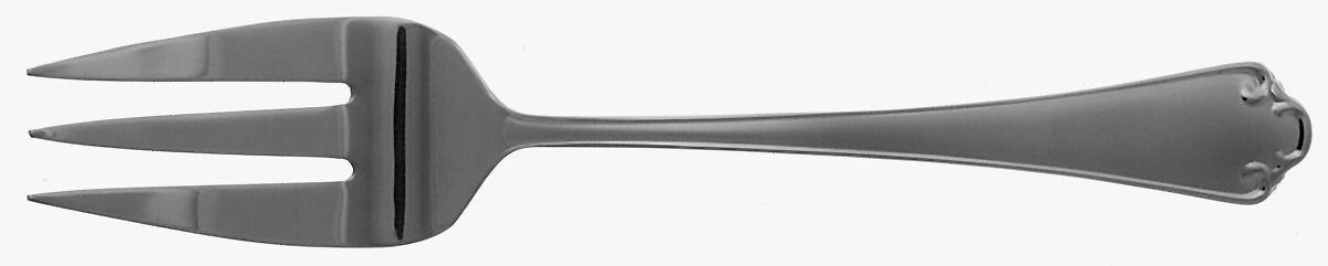 Ashland Matte (Stainless) Medium Solid Cold Meat Serving Fork by Reed & Barton-1