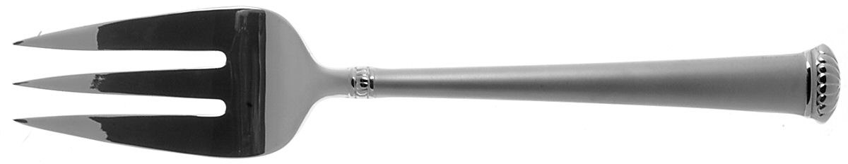 Fairmont Matte (Stainless) Medium Solid Cold Meat Serving Fork by Reed & Barton-1