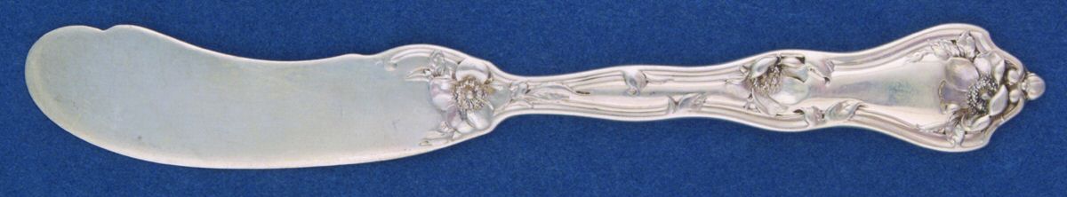Intaglio (Sterling, "Reed & Barton") Flat Handle Butter Spreader by Reed & Barton-1
