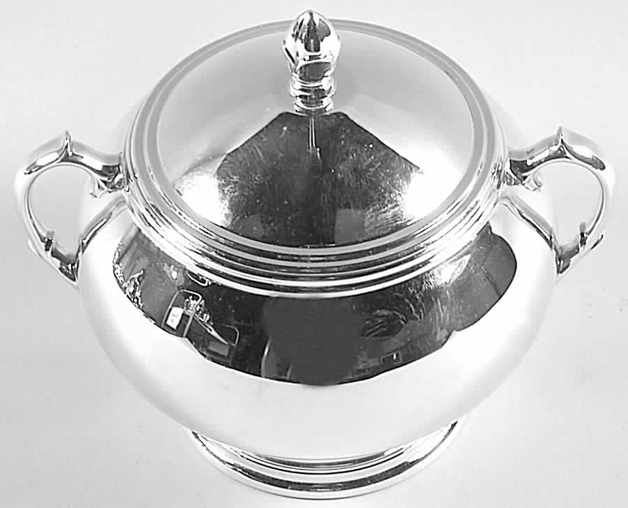 X625 (Sterling, Hollowware) Sugar Bowl & Lid by Reed & Barton-1