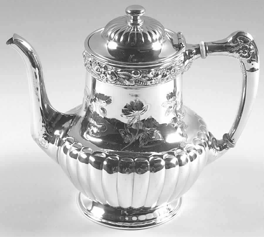 3224 (Silverplate, Hollowware) Silverplate Coffee Pot by Reed & Barton-1