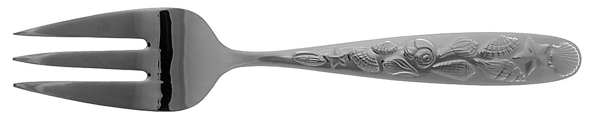 Beachcomber (Stainless) Medium Solid Cold Meat Serving Fork by Reed & Barton-1