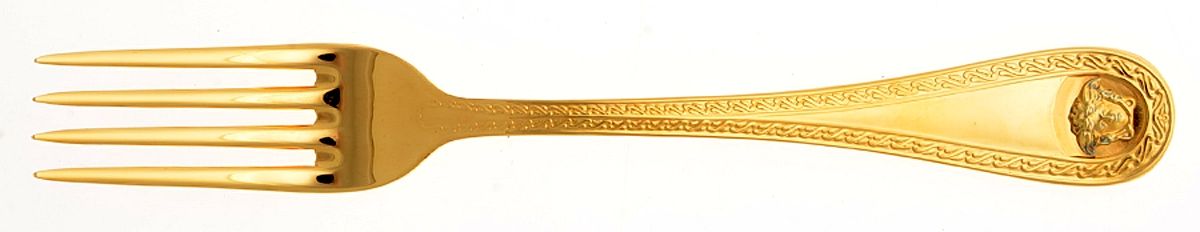 Medusa (Gold Plated) Individual Salad Fork by Rosenthal-1