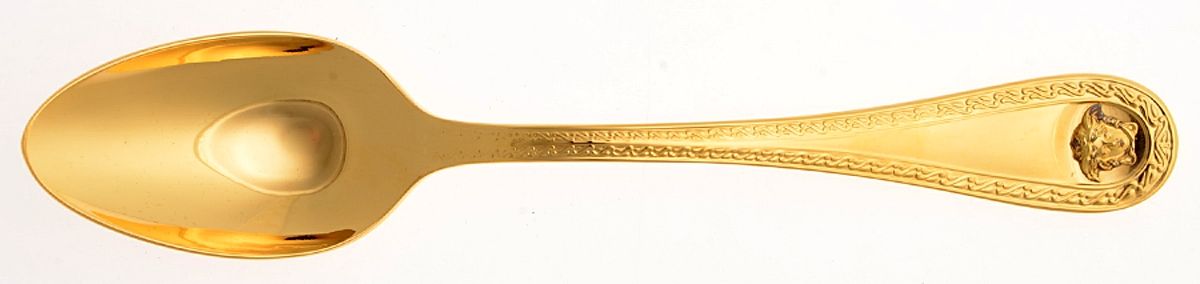 Medusa (Gold Plated) Place/Oval Soup Spoon by Rosenthal-1