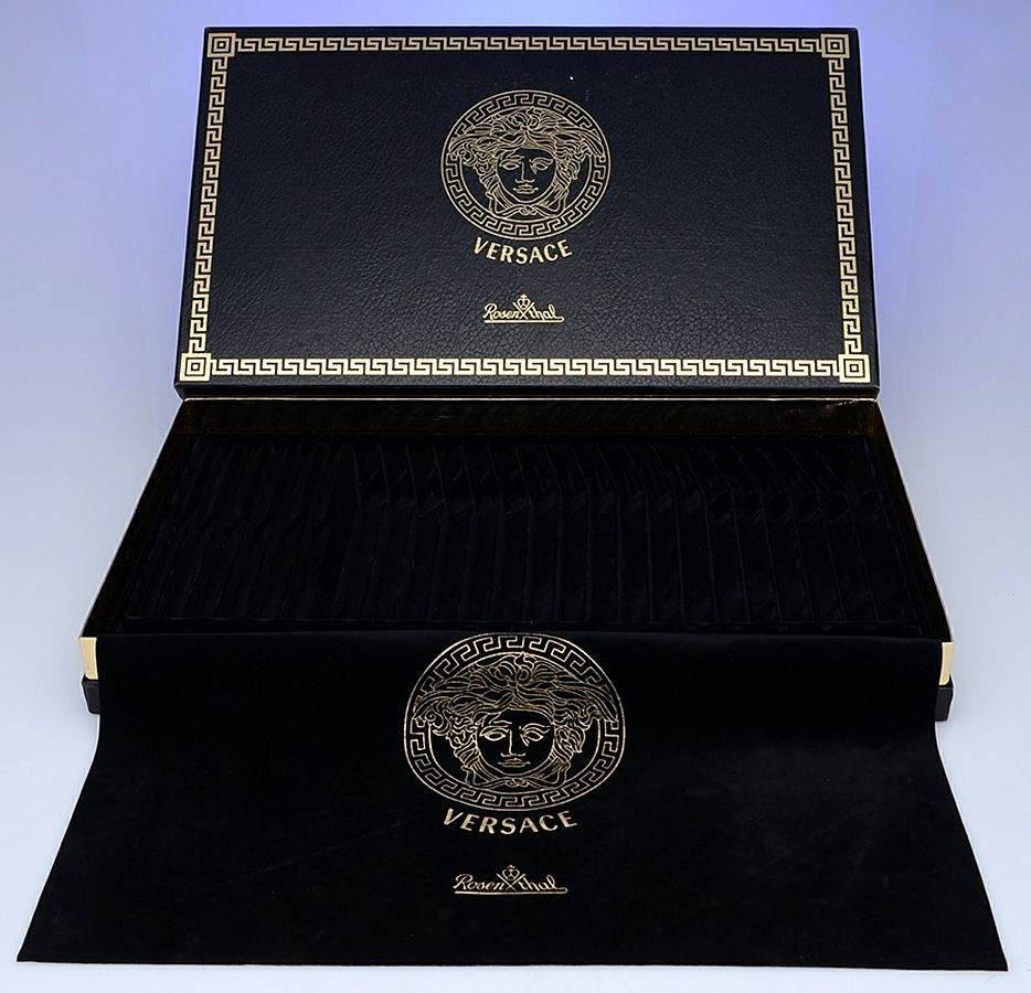 Medusa (Gold Plated) Used Flatware Chest, No Drawer by Rosenthal-1