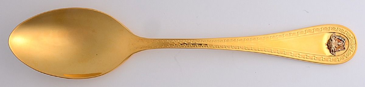 Medusa (Gold Plated) Solid Serving Spoon by Rosenthal-1