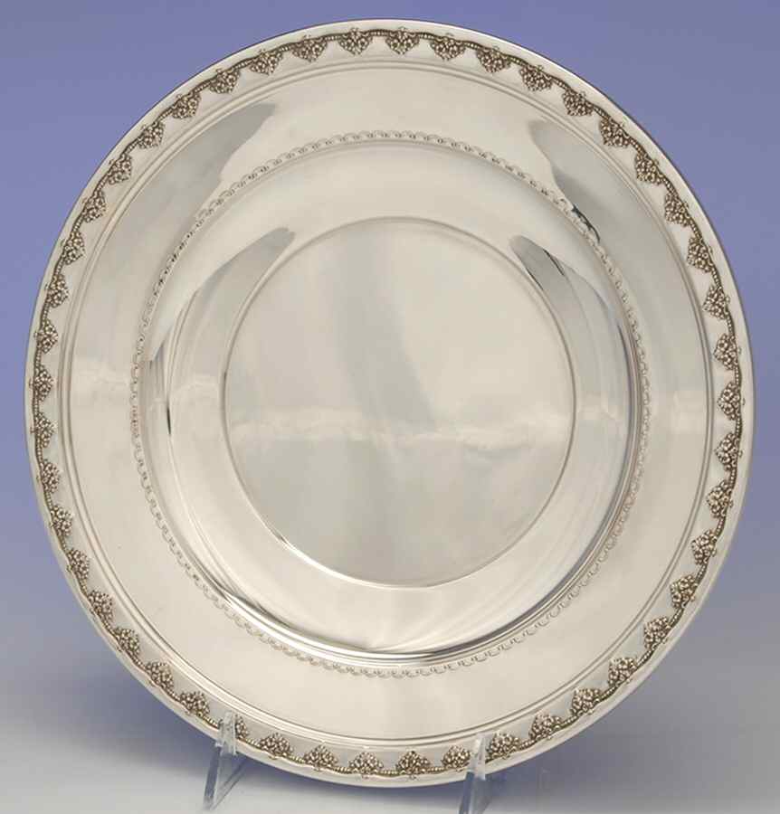X458 (Sterling, Hollowware) 10" Sandwich Plate by Reed & Barton-1