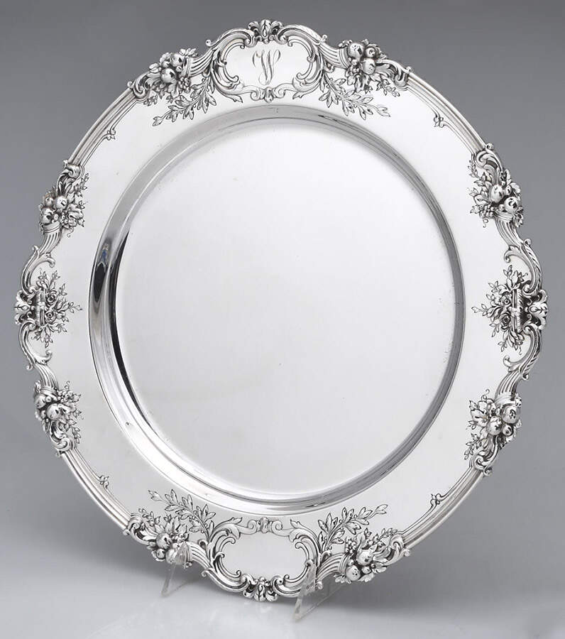 Francis I (Sterling, Hollowware, Reed&Barton, Dates) 14" Round Tray by Reed & Barton-1