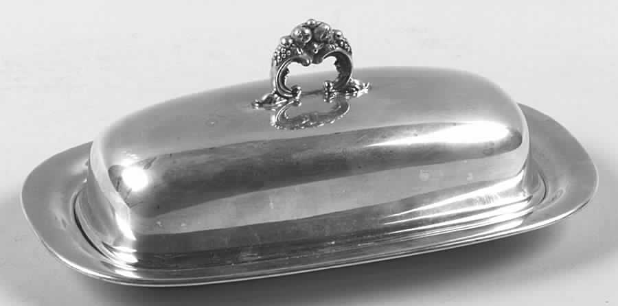 Francis I (Sterling, Hollowware, Reed&Barton, Dates) Sterling 1/4 Lb Covered Butter with Glass Liner by Reed & Barton-1