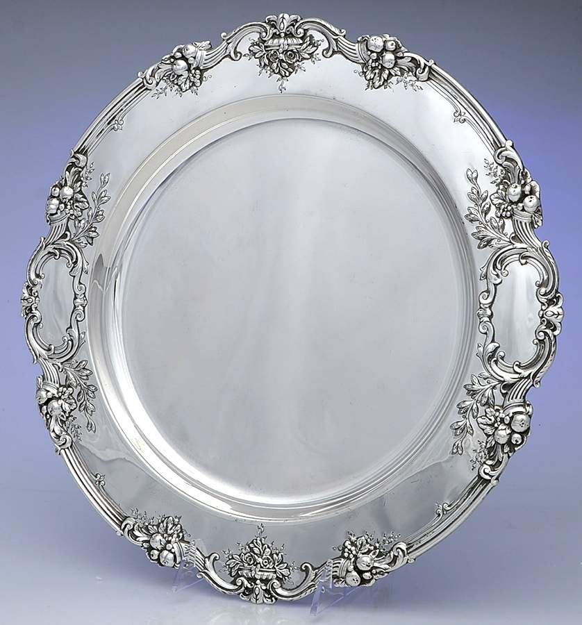 Francis I (Sterling, Hollowware, Reed&Barton, Dates) 14" Round Tray by Reed & Barton-1