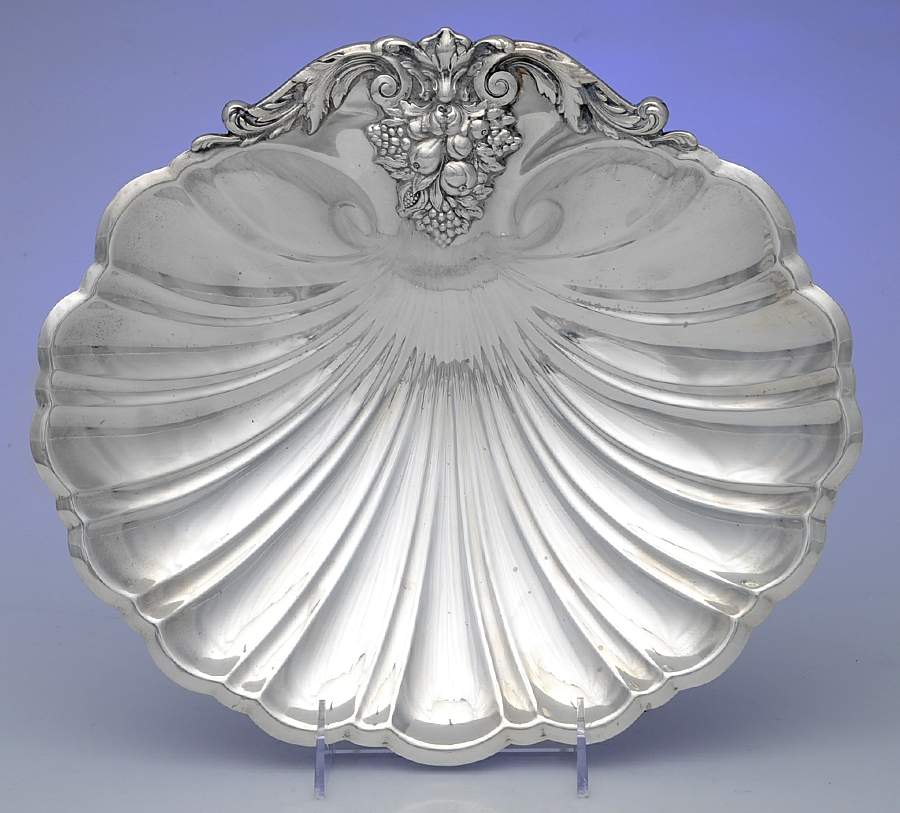 Francis I (Sterling, Hollowware, Reed&Barton, Dates) Sterling Shell Sandwich Plate by Reed & Barton-1