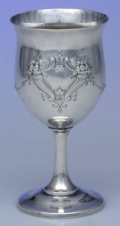 Francis I (Sterling, Hollowware, Reed&Barton, Dates) Sterling Chased Water Goblet by Reed & Barton-1