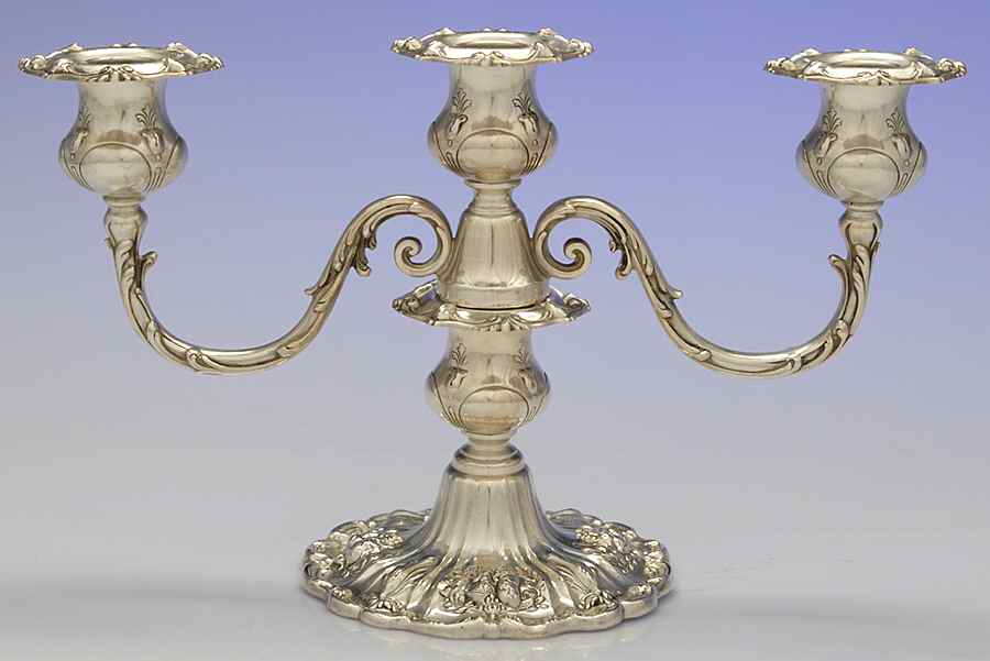 Francis I (Sterling, Hollowware, Reed&Barton, Dates) Weighted 3 Light Candelabra by Reed & Barton-1
