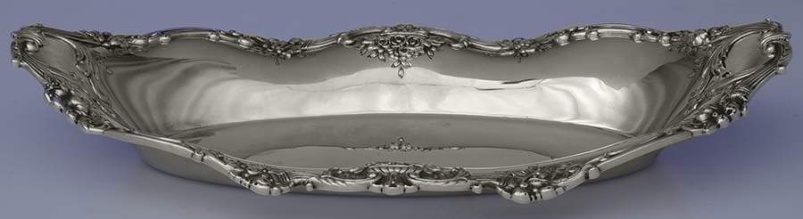 Francis I (Sterling, Hollowware, Reed&Barton, Dates) Hand-Chased Sterling Bread Tray by Reed & Barton-1