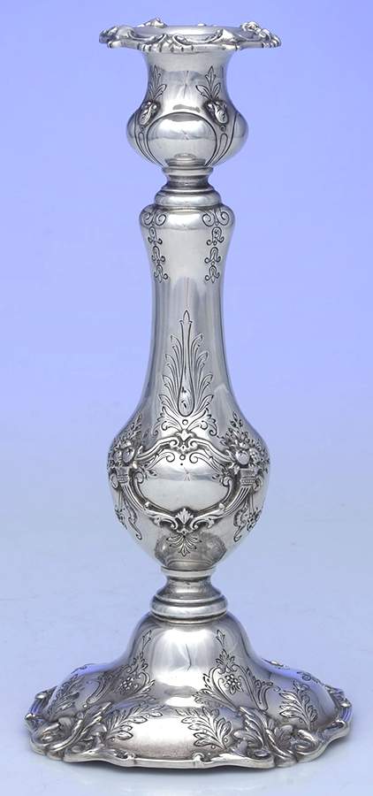 Francis I (Sterling, Hollowware, Reed&Barton, Dates) Weighted Candlestick with Bobeche by Reed & Barton-1