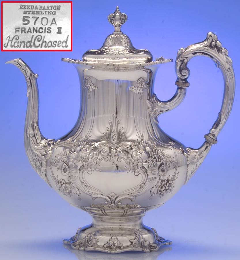 Francis I (Sterling, Hollowware, No Dates) Coffee Pot by Reed & Barton-1