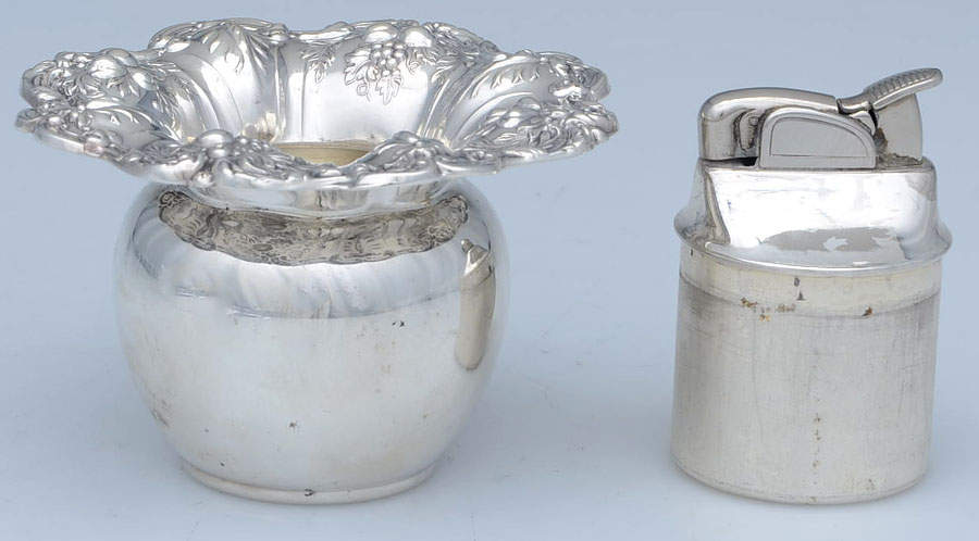 Francis I (Sterling, Hollowware, No Dates) Sterling Lighter w/Silverplate Insert by Reed & Barton-2