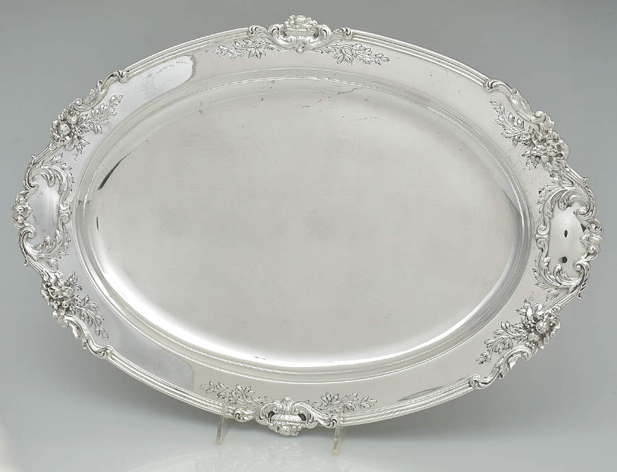 Francis I (Sterling, Hollowware, No Dates) Medium Sterling Meat Plate No Well by Reed & Barton-1