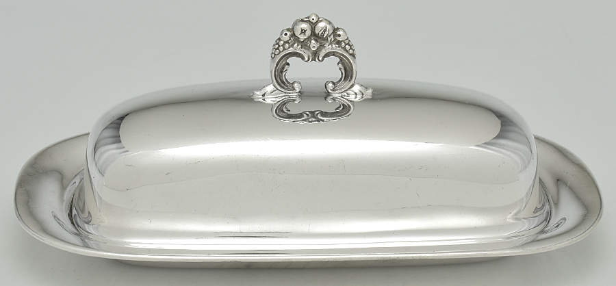 Francis I (Sterling, Hollowware, No Dates) Sterling 1/4 Lb Covered Butter with Glass Liner by Reed & Barton-1
