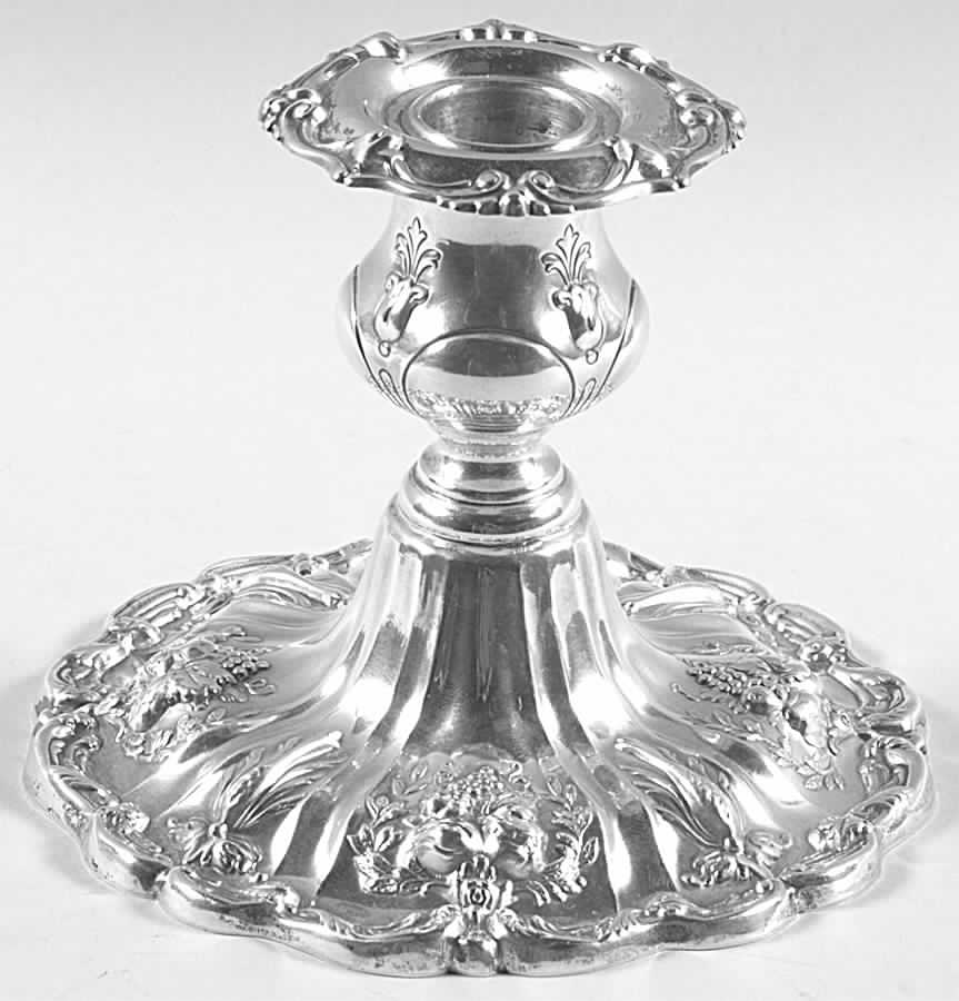 Francis I (Sterling, Hollowware, No Dates) Weighted Console Candleholder by Reed & Barton-1