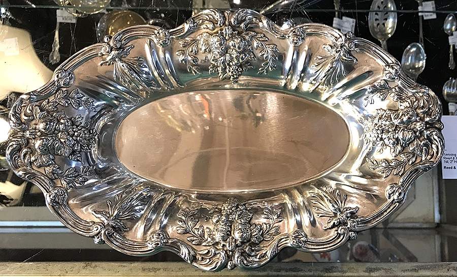 Francis I (Sterling, Hollowware, No Dates) Footed Sterling Bread Tray by Reed & Barton-1