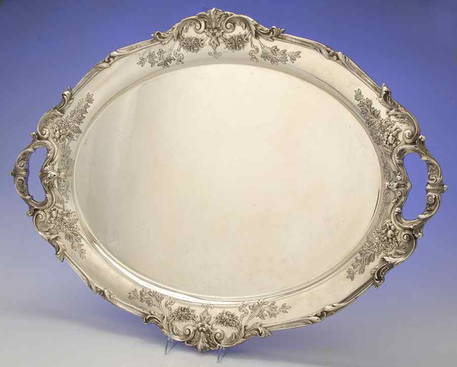 Francis I (Sterling, Hollowware, No Dates) Large Waiter Tray by Reed & Barton-1