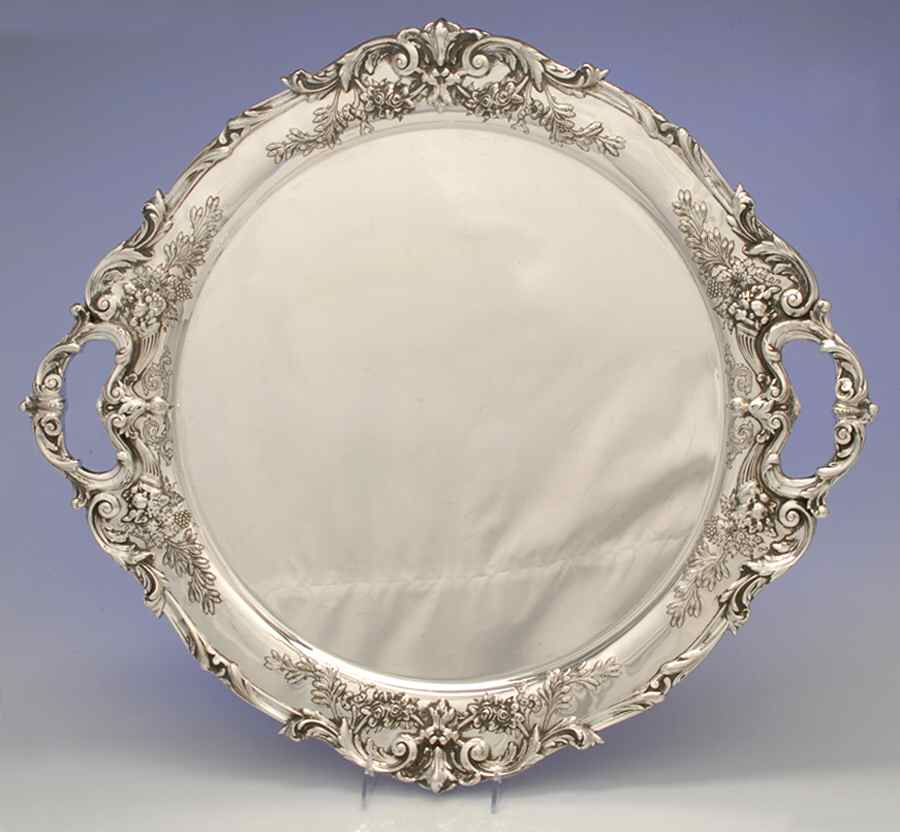 Francis I (Sterling, Hollowware, No Dates) Sterling Tray For Punch Bowl by Reed & Barton-1