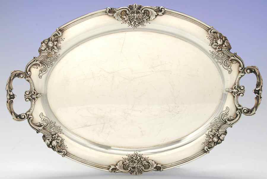Francis I (Sterling, Hollowware, No Dates) Sterling Demitasse Tray by Reed & Barton-1