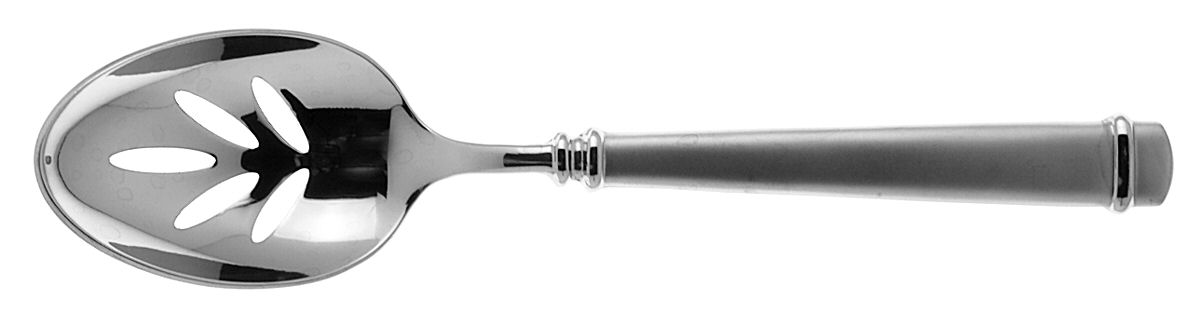 Siena Matte (Stainless) Pierced Tablespoon (Serving Spoon) by Reed & Barton-1