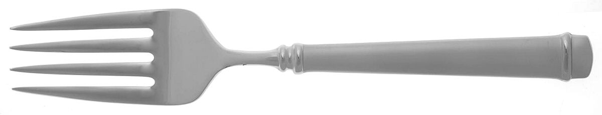 Siena Matte (Stainless) Large Solid Cold Meat Serving Fork by Reed & Barton-1