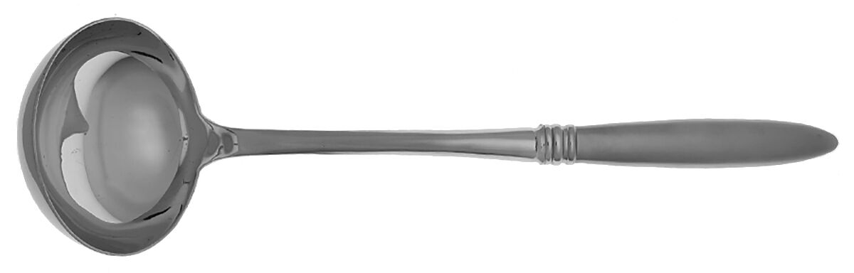 Solitude Matte (Stainless) Soup Ladle with Stainless Bowl HC by Reed & Barton-1