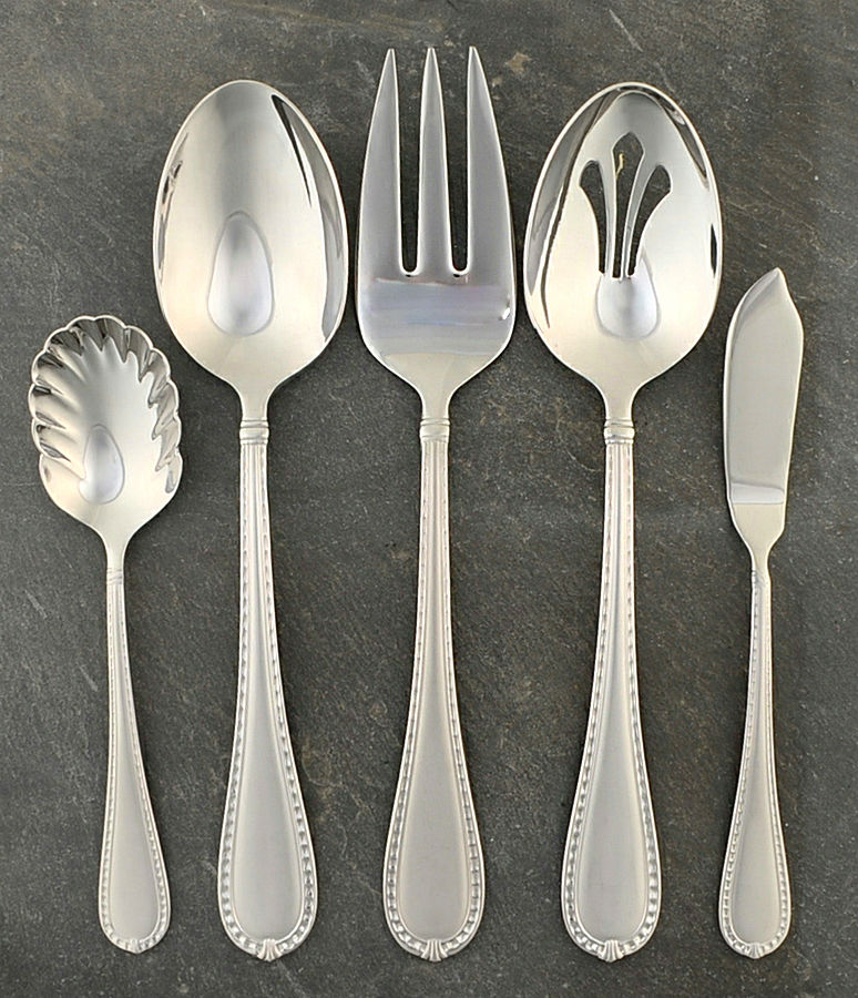 Berkshire Matte (Stainless) 5 Piece Hostess Set by Reed & Barton-1