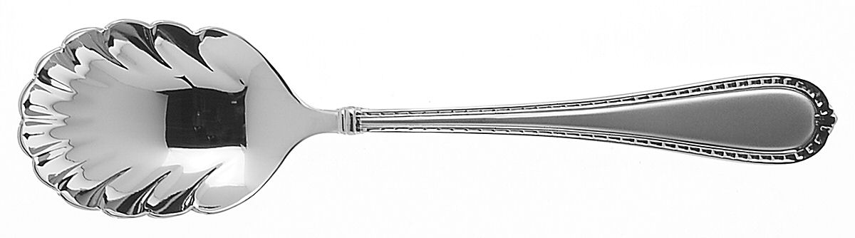 Berkshire Matte (Stainless) Sugar Shell Spoon by Reed & Barton-1