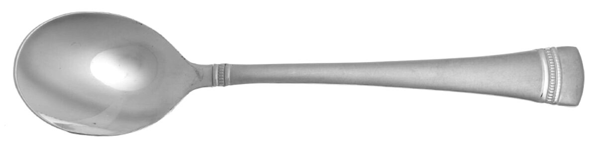 Coventry Matte (Stainless) Round Bowl Soup Spoon (Cream Soup) HC by Reed & Barton-1