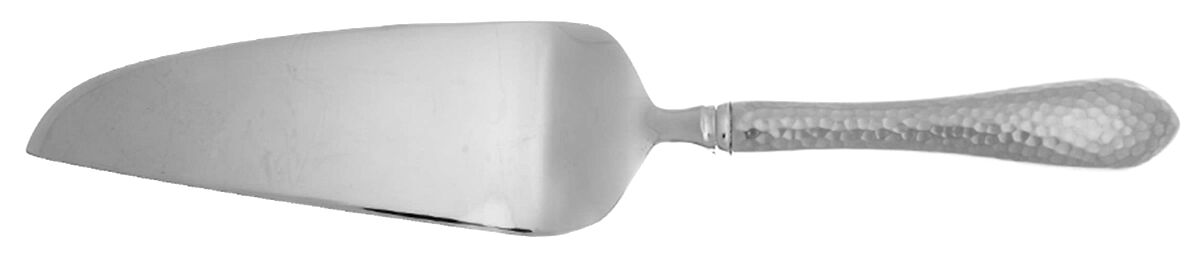Hammered Antique Matte (Stainless) Pie and Cake Server with Stainless Blade HC by Reed & Barton-1