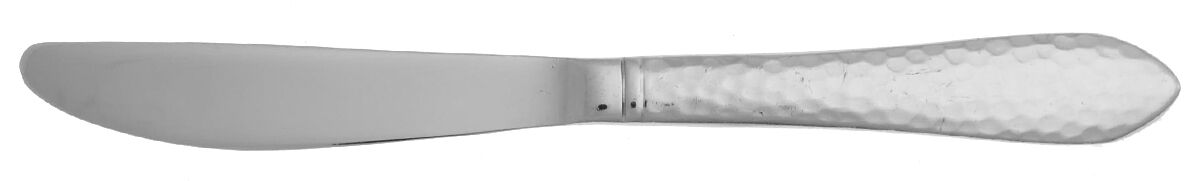 Hammered Antique Matte (Stainless) Flat Handle Butter Spreader by Reed & Barton-1