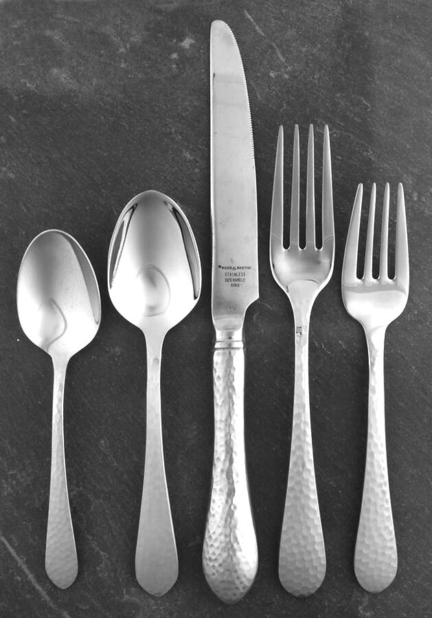 Hammered Antique Matte (Stainless) 40  Piece Estate Set by Reed & Barton-1