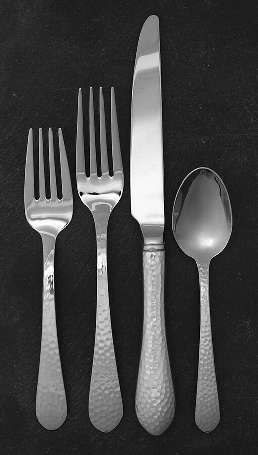 Hammered Antique Matte (Stainless) 4 Piece Place Setting by Reed & Barton-1