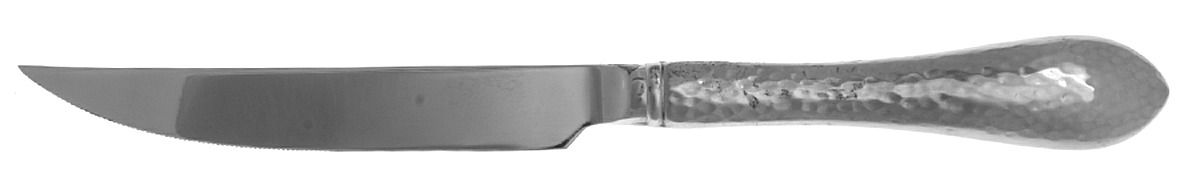 Hammered Antique Matte (Stainless) Individual Steak Knife Hollow Handle by Reed & Barton-1