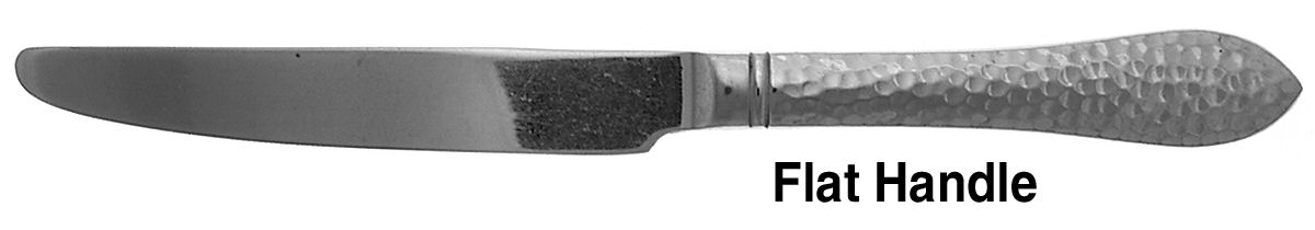 Hammered Antique Matte (Stainless) New French Solid Knife by Reed & Barton-1