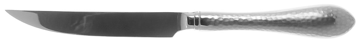 Hammered Antique Matte (Stainless) Individual Steak Knife Hollow Handle by Reed & Barton-1