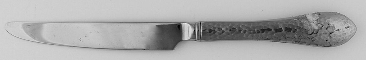 Hammered Antique Matte (Stainless) Knife-New French/Hollow by Reed & Barton-1