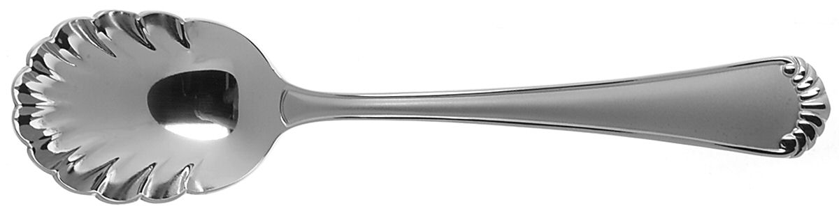 Hartley Matte (Stainless) Sugar Shell Spoon by Reed & Barton-1
