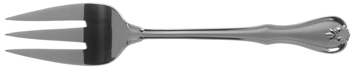 Bristol Matte (Stainless) Medium Solid Cold Meat Serving Fork by Reed & Barton-1