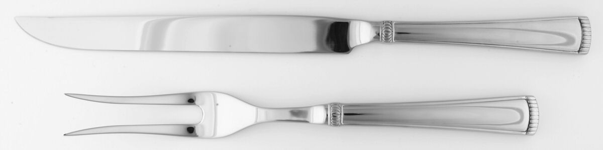 Bucks County (Stainless) Large 2-Piece Roast Carving Set w/Stainless Blade by Reed & Barton-1