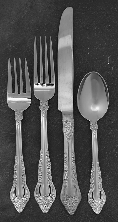 Majesty (Stainless) 4 Piece Place Setting by Reed & Barton-1