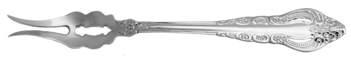 Majesty (Stainless) Butter Pick with Two Tines and Pierced Bowl HC by Reed & Barton-1