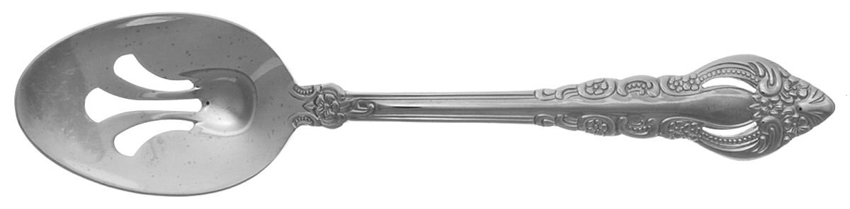 Majesty (Stainless) Pierced Tablespoon (Serving Spoon) by Reed & Barton-1